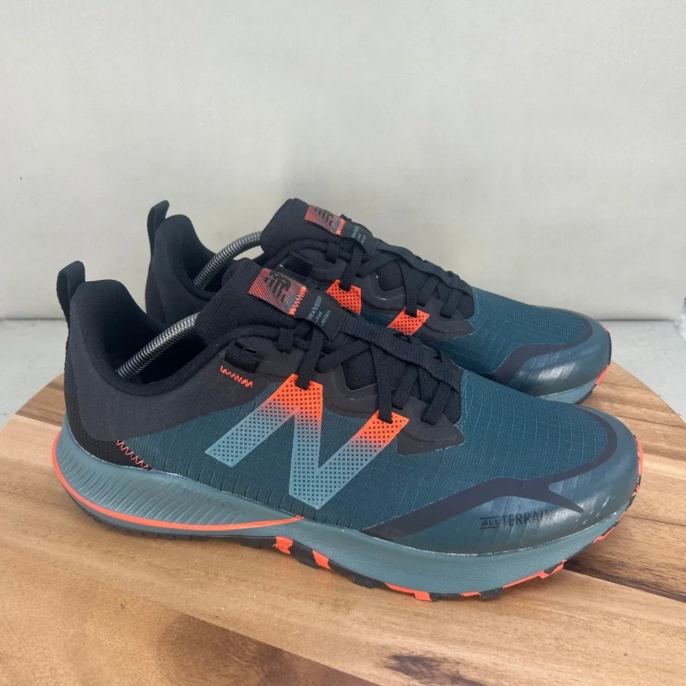 New Balance Nitrel v4 Trail Running Shoes Mens 12 2E Wide Blue Orange MTNTRML4